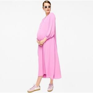 Hatch x J Crew Caftan Maternity Dress in Pink